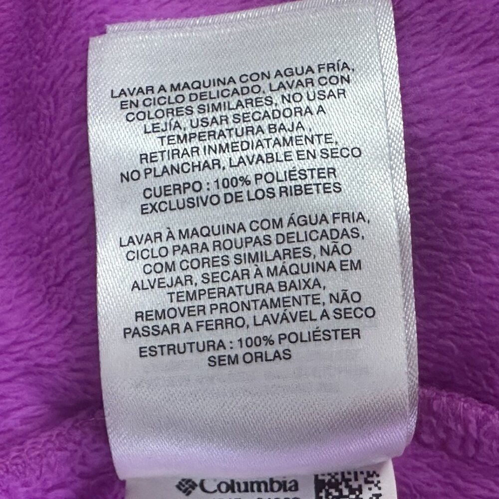 Columbia Jacket Womens Size‎ XL Pink Fleece Logo Full-Zip - Picture 14 of 16